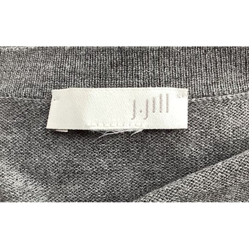 J.Jill Gray Open Front Long Cardigan With Pockets Womens Est Size M - Picture 6 of 8